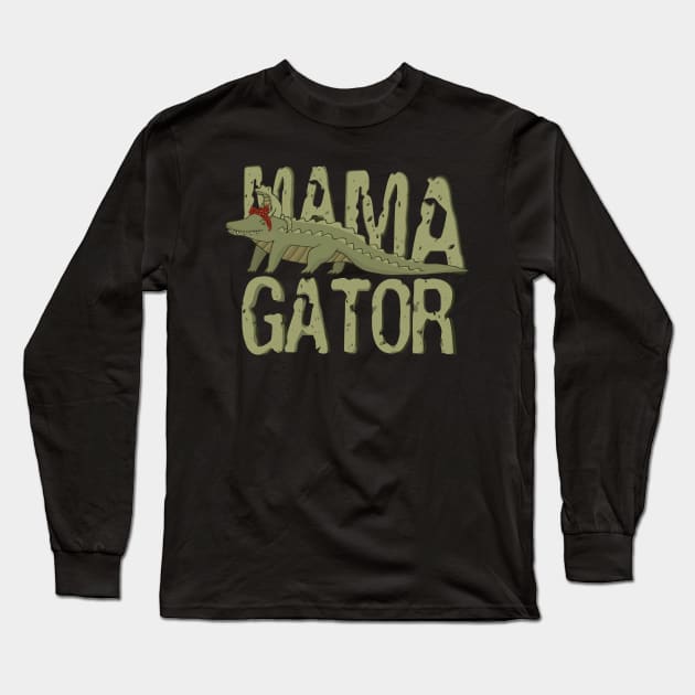 Mamagator - Swamp Family Long Sleeve T-Shirt by PincGeneral